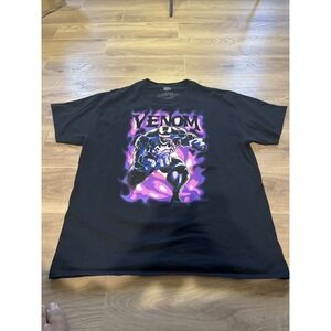 Marvel VENOM Spiderman Purple Smoke Graffiti Graphic T Shirt Adult XL